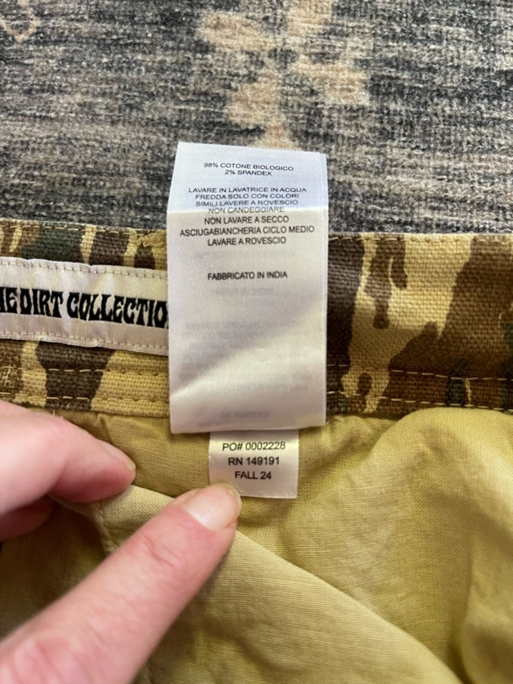 Topo Designs Women’s Brown Camo Utility Dirt Wide Leg Pants - Picture 6 of 11